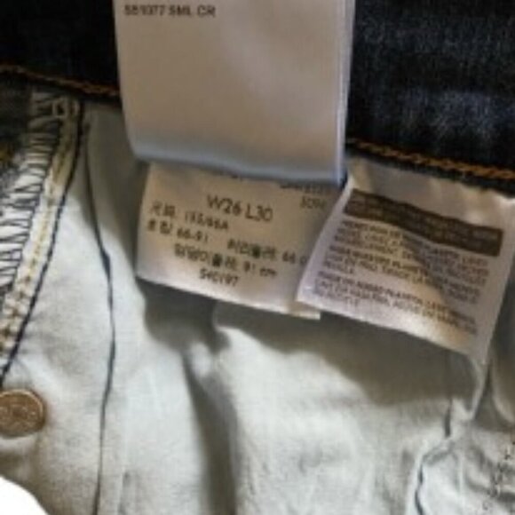 Levi's High Rise Straight Leg Jeans 26 - Picture 6 of 6